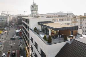 Stadtleben deluxe - Design-Penthouse auf zwei Ebenen mit 84 qm Rooftop-Terrasse!