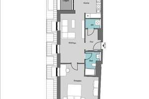 Modernes Wohnen: 2-Zimmer-Wohnung mit Loggia und EBK im Zentrum-Ost – Kreuzstraße 21, 4103 Zentrum-Ost, Leipzig – Vorschaubild 10