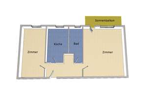 IMMOBERLIN.DE - Sympathische Wohnung mit Westbalkon in ruhiger Lage – Die vollständige Adresse der Immobilie erhältst du vom Anbieter., 12109 Mariendorf, Berlin – Vorschaubild 8