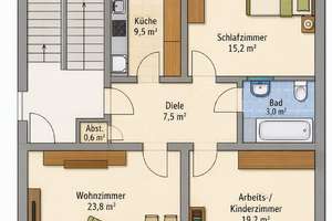 Hochwertige, helle, 3-Zimmer-Eigentumswohnung mit Balkon in zentraler Lage von Essen-Rüttenscheid! – Fridtjof-Nansen-Str. 8, 45131 Rüttenscheid, Essen – Vorschaubild 5