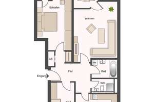 Sonnige 3,5-Zimmer-Wohnung in ruhiger Lage – 70619 Heumaden, Stuttgart – Vorschaubild 16