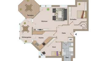 ###HEIDRICH Immobilien - EG-Maisonette Wohnung mit Terrasse und Stellplatz### – Die vollständige Adresse der Immobilie erhältst du vom Anbieter., 13465 Frohnau, Berlin – Vorschaubild 13