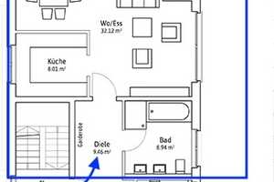 Helle, möblierte  1-Zimmer-Wohnung mit großer Dachterrasse am Fuße des Lousbergs (Soers) – Aachen – Vorschaubild 9