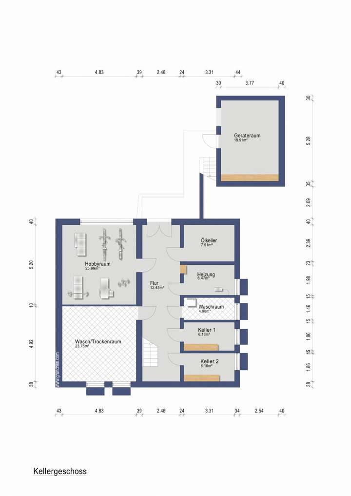 Grundriss Kellergeschoss