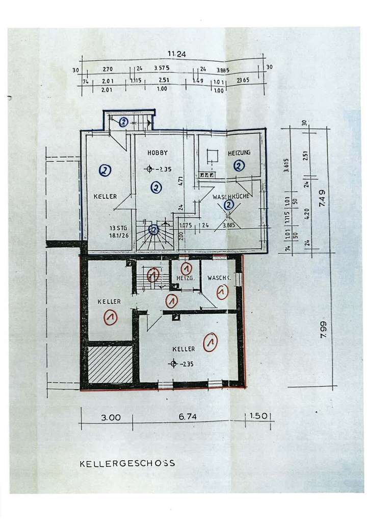 Grundriss Kellergeschoss