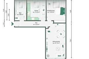 Großzügige 2-Zimmer-Wohnung mit Südbalkon, Stellplatz & Kellerabteil – Die vollständige Adresse der Immobilie erhältst du vom Anbieter., 39118 Lemsdorf, Magdeburg – Vorschaubild 13