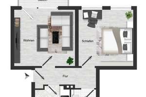 Balkonwohnung in begrünter Wohnlage – Sterzelstr. 30, 9117 Siegmar, Chemnitz – Vorschaubild 5