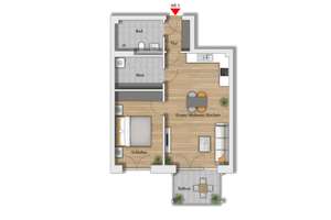 Erstbezug: Moderne 2-Zimmer-Wohnung in Duisburg-Neumühl – Fiskusstraße 116, 47167 Neumühl, Duisburg – Vorschaubild 3