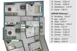 Wohn- und Geschäftshaus (12 WE, 1 Gewerbe, DG ausbaubar) in Nürnberg-Gostenhof! – Die vollständige Adresse der Immobilie erhältst du vom Anbieter., 90429 Gostenhof, Nürnberg – Vorschaubild 22