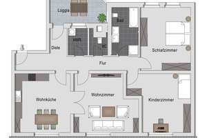 Nähe KÖ/Altstadt: Hochwertige 3,5 Zi-ETW mit Aufzug! Elegante City-Oase! Große Loggia! – Die vollständige Adresse der Immobilie erhältst du vom Anbieter., 40477 Pempelfort, Düsseldorf – Vorschaubild 23