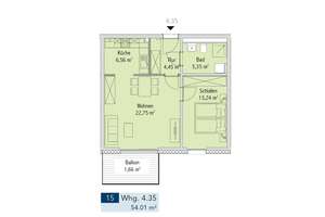 Nur mit Wohnberechtigungsschein für 2 Personen! Moderne 2-Raum-Wohnung mit Aufzug und Balkon – Zum Lebensbaum 15, 18147 Toitenwinkel, Rostock – Vorschaubild 9