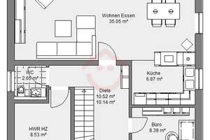 Modernes Einfamilienhaus mit Grundstück im Neubaugebiet Hungen-Villingen – Die vollständige Adresse der Immobilie erhältst du vom Anbieter., 35410 Hungen – Vorschaubild 4