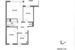 Schöne 3-Zimmerwohnung  in ruhiger Lage – Balthasar-Neumann-Straße 12, 85049 Friedrichshofen-Hollerstauden, Ingolstadt – Vorschaubild 2