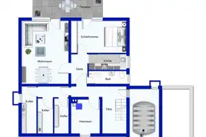 Sonniges 2-Familienhaus mit ELW - tolle Lage am Waldrand, mit herrlichem Grundstück! – Baden-Baden – Vorschaubild 7