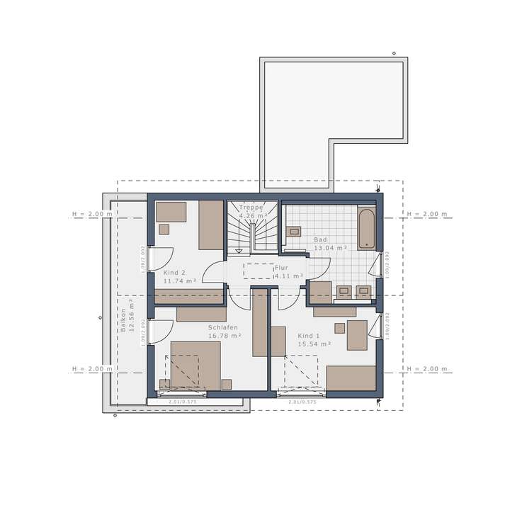 Grundriss Obergeschoss