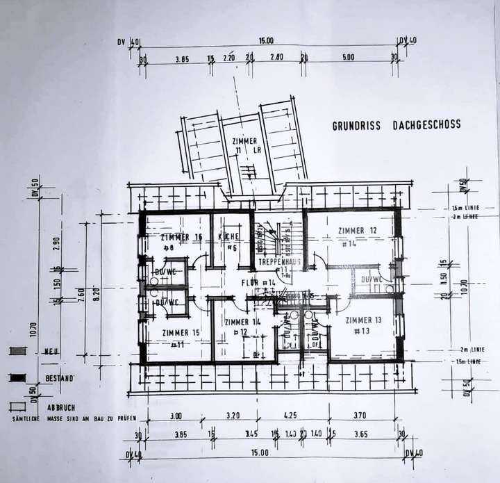 Grundriss Dachgeschoss