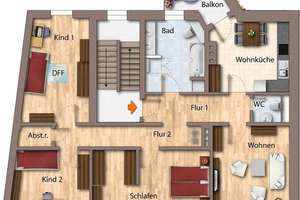 4-Raum Wohnung mit gehobener Ausstattung  *Fußbodenheizung,Balkon, Stellplatz* – 39112 Sudenburg, Magdeburg – Vorschaubild 9