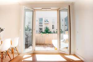PROVISIONSFREI: Lichtdurchflutete 2-Zimmer-Wohnung mit zwei Balkonen im Arnulfpark (Maxvorstadt) – Marlene-Dietrich-Straße 33, 80636 Marsfeld, München – Vorschaubild 3