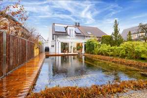 Möbliert: Einfamilienhaus mit Naturpool und Sauna – 81243 Aubing-Süd, München – Vorschaubild 18