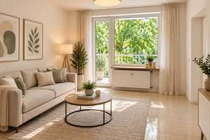 Helle 3-Zimmer-Wohnung mit Einbauküche, Loggia und TG in München-Schwabing