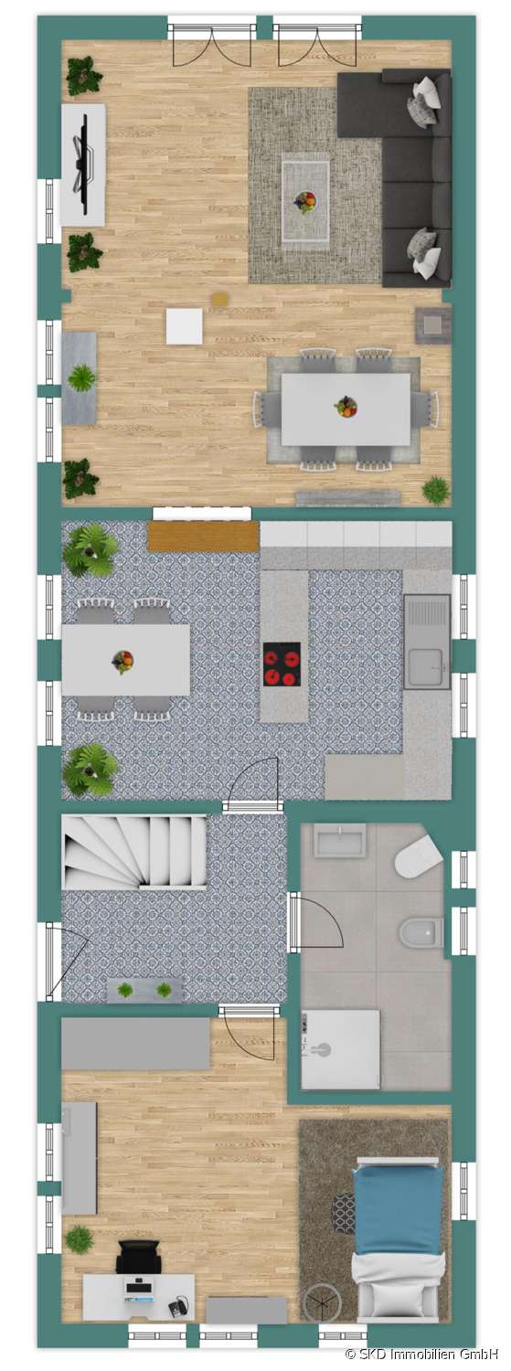 Grundriss Skizze Erdgeschoss