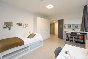 Komplett möbliertes, modernes Studentenapartment-S Platin- im Darmstadt-19m² – Havelstraße 9, 64295 Darmstadt-West, Darmstadt – Vorschaubild 3