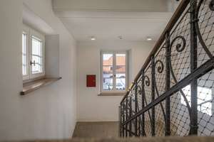 STADT / LOFT / STUDIO / APARTMENT im DENKMAL "HAUS MÜHLBACH". Küche / Terrasse – Am Neudeck 12, 81541 Untere Au, München – Vorschaubild 11