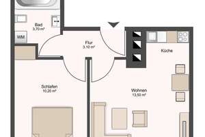 2-Zi.-Whg. im begehrten Univiertel (Maxvorstadt) – Die vollständige Adresse der Immobilie erhältst du vom Anbieter., 80799 Am alten nördlichen Friedhof, München – Vorschaubild 12