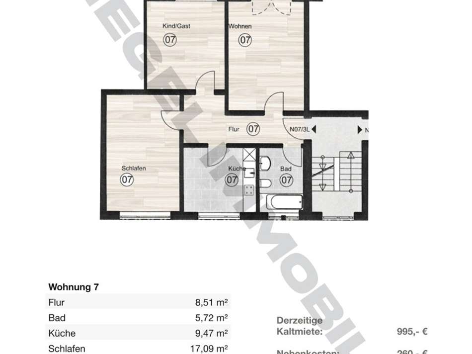 2. Obergeschoss Wohnung 7