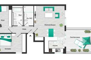 Attraktive 3-Zimmerwohnung mit sonniger Dachterrasse – Die vollständige Adresse der Immobilie erhältst du vom Anbieter., 85375 Neufahrn bei Freising – Vorschaubild 10