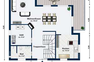 EXKLUSIVE ARCHITEKTENVILLA IN ZENTRALER LAGE VON RADEBEUL WEST – Die vollständige Adresse der Immobilie erhältst du vom Anbieter., 1445 Radebeul – Vorschaubild 3