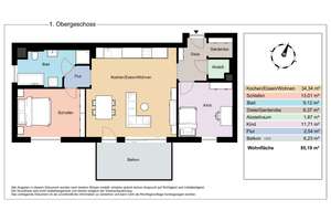 Moderne, top energetische und neuwertige 3-Zimmer Wohnung mit TG-Stellplatz in Neu-Ulm – Die vollständige Adresse der Immobilie erhältst du vom Anbieter., 89231 Neu-Ulm – Vorschaubild 13