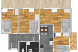 Charmantes und möbliertes WG-Zimmer in Ramersdorf-Perlach – Modernes Wohnen in Toplage!! – Friedrich-Engels-Bogen 10, 81735 Neuperlach, München – Vorschaubild 7