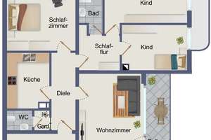 Stattliches Reihenendhaus mit 4 Wohnungen,  gesuchte Wohnungsgrößen, Garage in ruhiger und beliebter – Die vollständige Adresse der Immobilie erhältst du vom Anbieter., 68239 Seckenheim, Mannheim – Vorschaubild 4