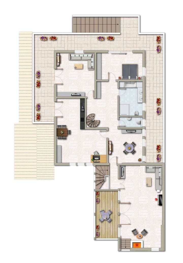 OG Neubau und Mitteltrakt