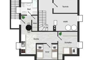 „Modernes Einfamilienhaus mit Einliegerwohnung, Galerie & Doppelgarage in ruhiger Sackgassenlage“ – Die vollständige Adresse der Immobilie erhältst du vom Anbieter., 89346 Bibertal – Vorschaubild 56