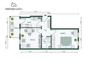 vermietete Kapitalanlage mit Balkon – sanierte 2 Zimmer Wohnung in Wahren – Die vollständige Adresse der Immobilie erhältst du vom Anbieter., 4159 Wahren, Leipzig – Vorschaubild 19