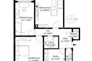 Kernsanierte 3-Zimmer-Wohnung mit hervorragendem Renditepotenzial! – Die vollständige Adresse der Immobilie erhältst du vom Anbieter., 81927 Johanneskirchen, München – Vorschaubild 12