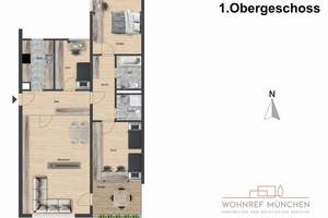 Schöne 4-Zimmer-Wohnung mit sonnigem Balkon und viel Raum zum Leben – Die vollständige Adresse der Immobilie erhältst du vom Anbieter., 81925 Parkstadt, München – Vorschaubild 16