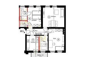 ERSTBEZUG! moderne 3 Zimmerwohnung in Leipziger Südvorstadt – Kantstraße 57, 4275 Südvorstadt, Leipzig – Vorschaubild 6
