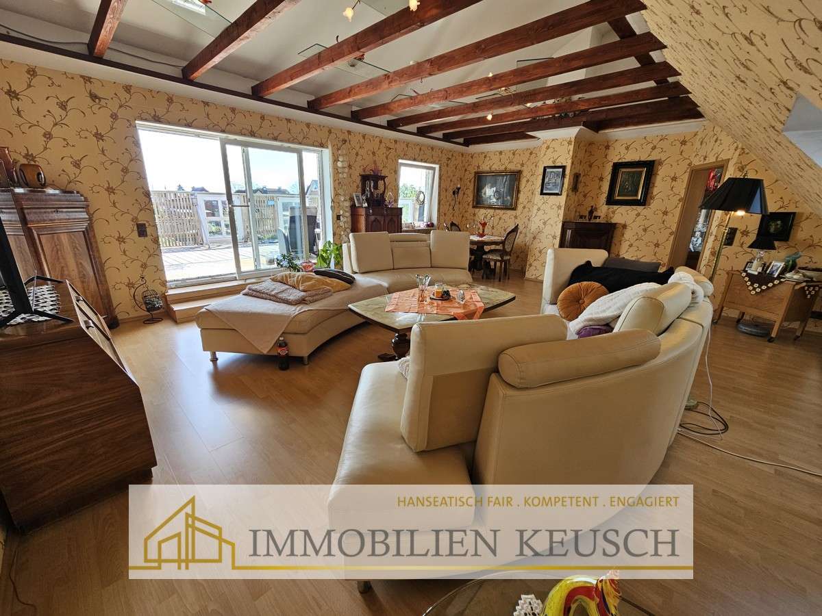 Immobilie in Langwedel - 1-2 Fam.-Haus mit viel Platz über drei Etagen, Sonnenterrasse & Balkon, div. Garagen & Werkstatt - Bild 6