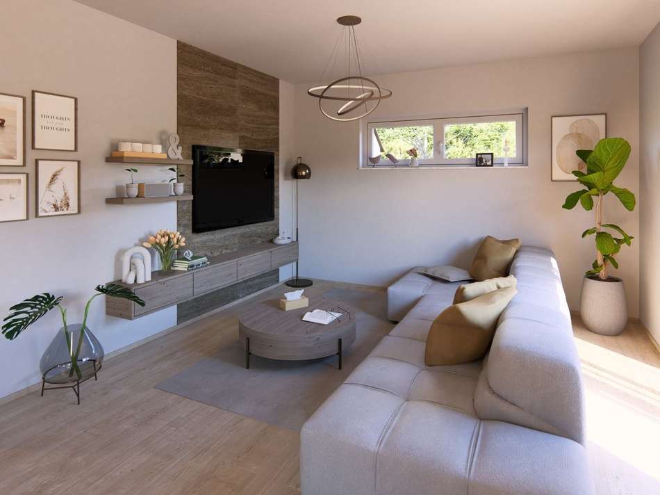 Wohnzimmer mit Wohlfühl-Atmosp