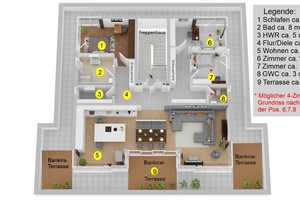 Penthouse "Wohnjuwel" in ruhiger Top Lage + ca. 87 m² Dachterrasse – Braunschweig – Vorschaubild 25