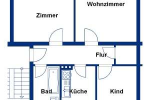 Ihr Rückzugsort im Grünen – 3 Zimmer mit sonniger Loggia – Theodor-Heuss-Str. 42, 38444 Detmerode, Wolfsburg – Vorschaubild 4