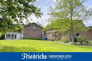 Einfamilienhaus mit großem Werkstatt-/Garagengebäude in begrünter Lage in Oldenburg-Drielaker Moor – Oldenburg (Oldenburg) – Vorschaubild 1