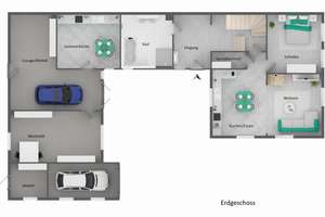 Bezugsfrei! 2019 teilsaniert | Einbauküche | Kamin | Garage | Teich | 1.215 m² Grundstück! – Die vollständige Adresse der Immobilie erhältst du vom Anbieter., 4509 Delitzsch – Vorschaubild 20