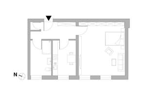 Wohnen in Adlershof: 1-Zimmer-Apartment mit Einbauküche – 12489 Adlershof, Berlin – Vorschaubild 1