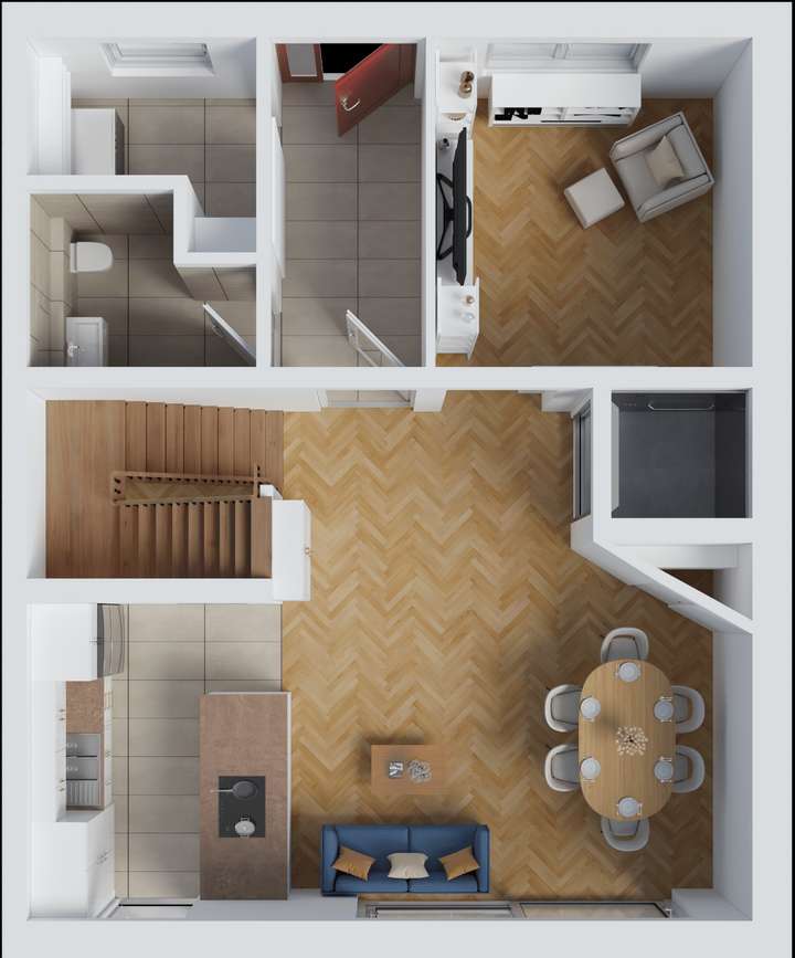 Erdgeschoss Grundrissskizze