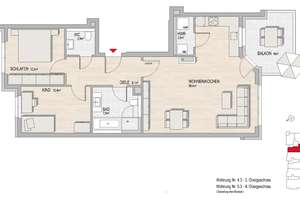 SONNTAGSBESICHTIGUNG | Helle 3-Zi.-Wohnung mit sonnigem Balkon und viel Platz zum Wohlfühlen – Am Alten Lindewerk 10, 55246 Mainz-Kostheim, Wiesbaden – Vorschaubild 7