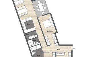 Moderne Stadtwohnung mit Balkon zum Innenhof – Die vollständige Adresse der Immobilie erhältst du vom Anbieter., 40477 Pempelfort, Düsseldorf – Vorschaubild 11